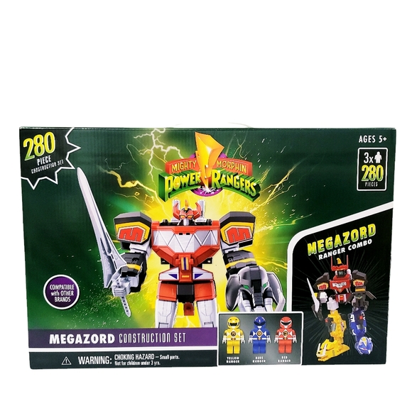 Power Rangers Megazord 280pc & Dinozord 150pc Construction Sets
